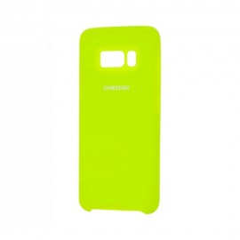 Husa spate cu logo pentru Samsung Galaxy S8 Plus Galbenă