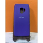 Husă spate silicon cu logo pentru Samsung Galaxy S9 Negru