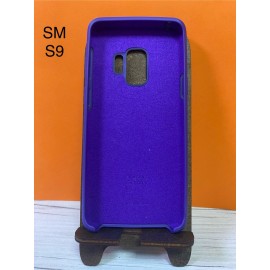 Husă spate silicon cu logo pentru Samsung Galaxy S9 Negru