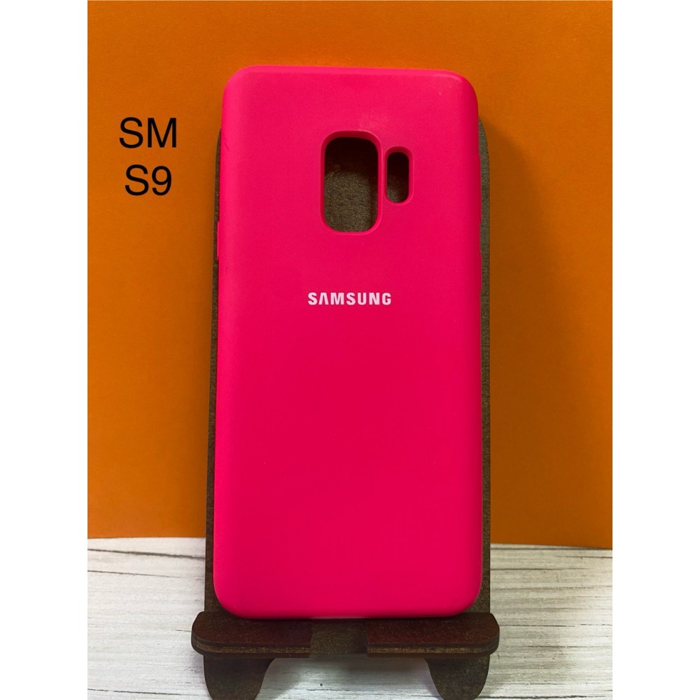 Husa spate cu logo pentru Samsung Galaxy S9 Roz