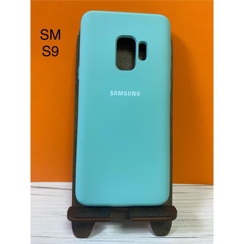 Husa spate cu logo pentru Samsung Galaxy S9 Turcuaz