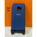Husa spate cu logo pentru Samsung Galaxy S9 Albastră