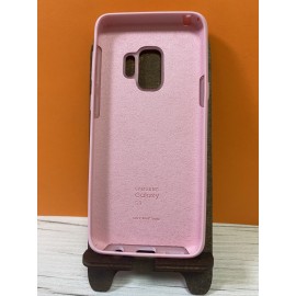 Husa spate cu logo pentru Samsung Galaxy S9 Roz-deschis