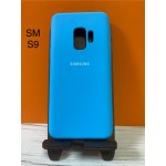 Husa spate cu logo pentru Samsung Galaxy S9 Albastru-deschis