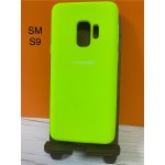 Husa spate cu logo pentru Samsung Galaxy S9 Galbenă