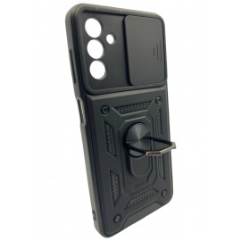 Husa de protecție cu suport magnetic pentru Samsung Galaxy A15 Neagră