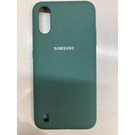 Husă spate cu logo pentru Samsung Galaxy A1 Core Verde