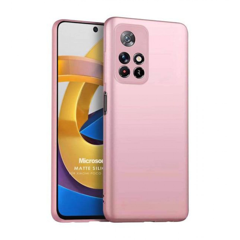 Husă spate fara logo pentru Xiaomi 10T-10T Pro Roz-metalic