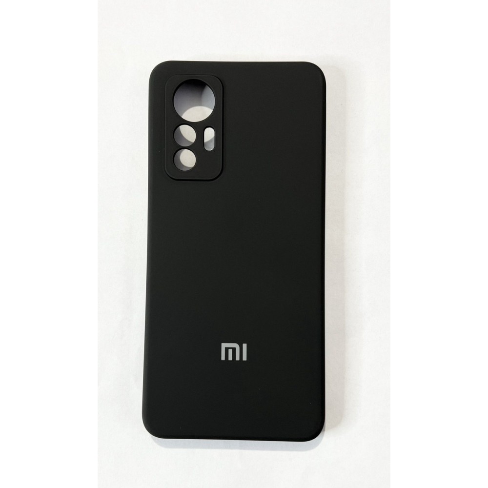 Husă spate cu logo pentru Xiaomi 12 Lite Neagră