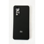 Husă spate cu logo pentru Xiaomi 12 Lite Neagră