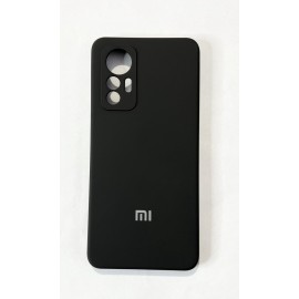Husă spate cu logo pentru Xiaomi 12 Lite Neagră