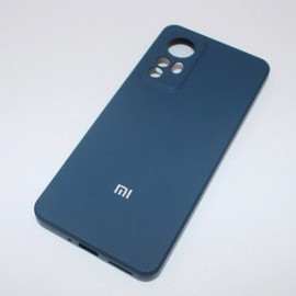 Husă spate cu logo pentru Xiaomi 12 Lite Albastră