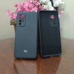 Husă spate cu logo pentru Xiaomi 12 Neagră