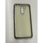 Husă spate fără logo transparentă pentru Xiaomi Mi F1 cu ramă Aurie