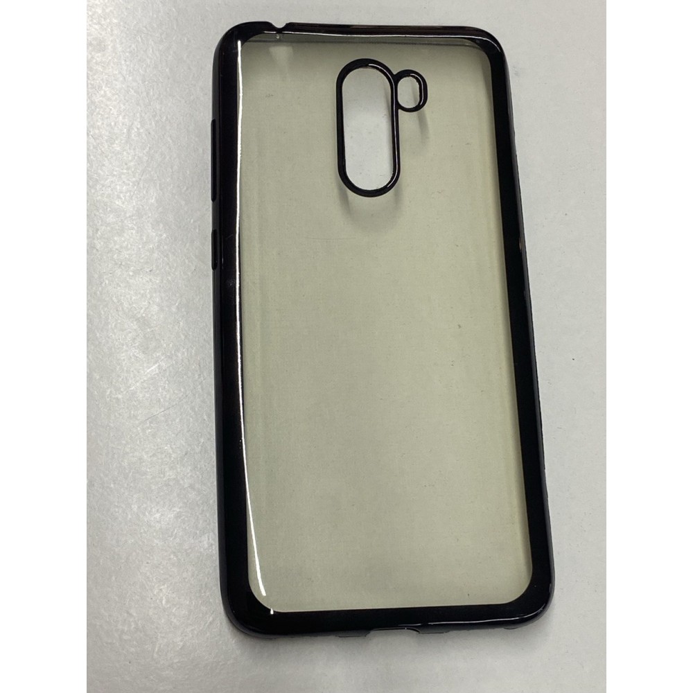 Husă spate fără logo transparentă pentru Xiaomi Mi F1 cu ramă Neagră
