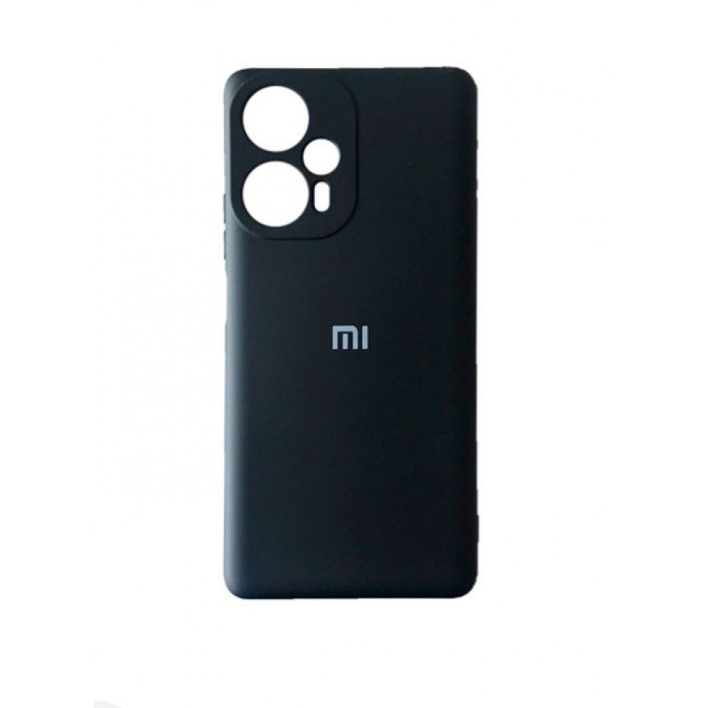 Husă spate cu logo pentru Xiaomi Mi Poco X4 GT Neagră
