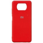 Husă spate cu logo pentru Xiaomi Mi Poco X3 NFC Roșie