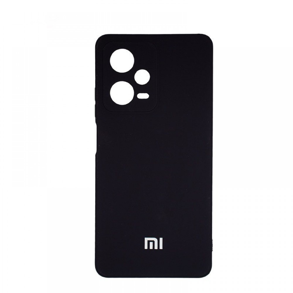 Husă spate cu logo pentru Xiaomi Poco X5 Neagră