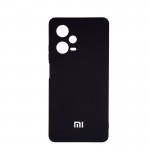 Husă spate cu logo pentru Xiaomi Poco X5 Neagră