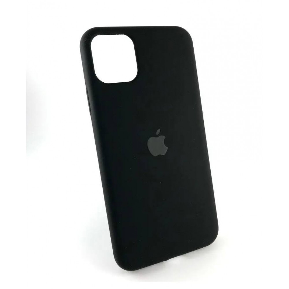 Husă spate cu logo pentru iPhone 11 Neagră