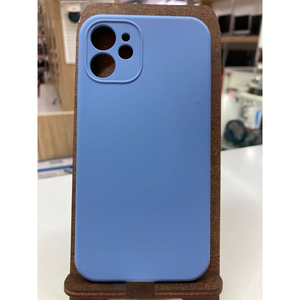 Husă din silicon cu protecție pentru cameră pentru iPhone 12 Mini Albastru-deschis
