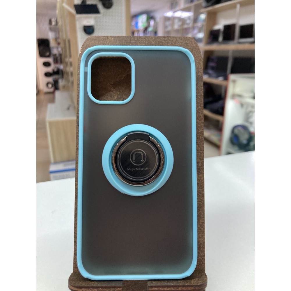 Husă de protecție Techsuit Glinth cu inel compatibil cu iphone 12 Mini Albastră