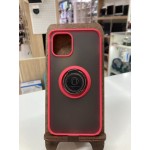 Husă de protecție Techsuit Glinth cu inel compatibil cu iPhone 12 Mini Roșie