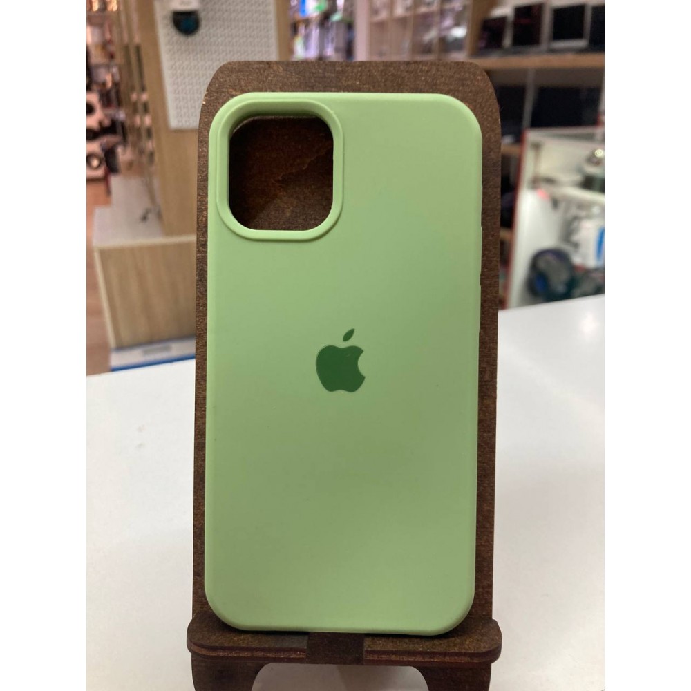 Husă din silicon cu protecție pentru cameră pentru iPhone 12 Mini Verde-deschis