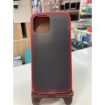 Margine acrilică cu spate matuit Husă Apple iPhone 12  Pro Roșie