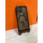 Husă De Protecție Cu Stecle La Camera Din Spate, Magnetică, Compatibilă Cu iPhone 12 Pro Neagra