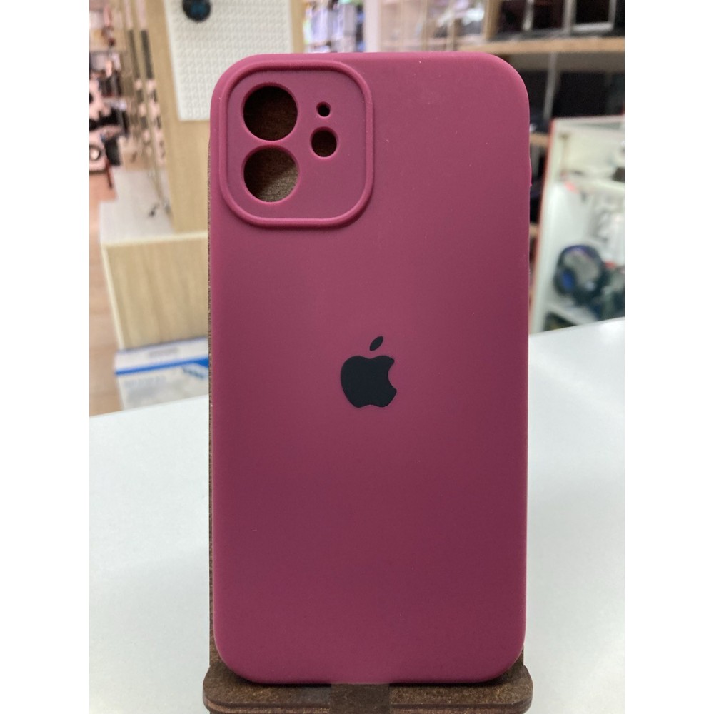 Husă din silicon cu protecție pentru cameră pentru iPhone 12 Bordo
