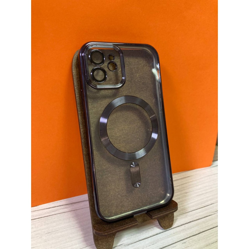 Husă De Protecție Cu Stecle La Camera Din Spate, Magnetică, Compatibilă Cu iPhone 12 Negru-albastrui