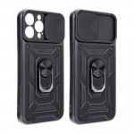 Husa de protecție cu suport magnetic pentru iPhone 13 Pro Max Neagră