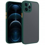 Margine acrilică cu spate matuit Husă Apple iPhone 13 Pro Max Verde