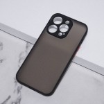 Margine acrilică cu spate matuit Husă Apple iPhone 13 Pro Neagră