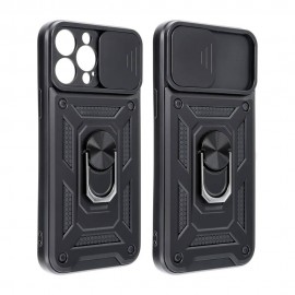 Husa de protecție cu suport magnetic pentru iPhone 14 Pro Neagră