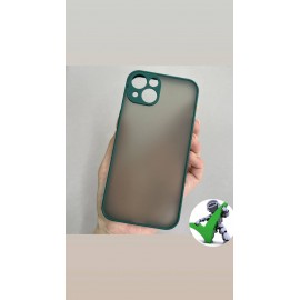 Margine acrilică cu spate matuit Husă Apple iPhone 13 Verde
