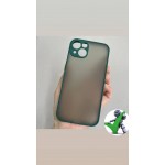 Margine acrilică cu spate matuit Husă Apple iPhone 14 Plus Verde
