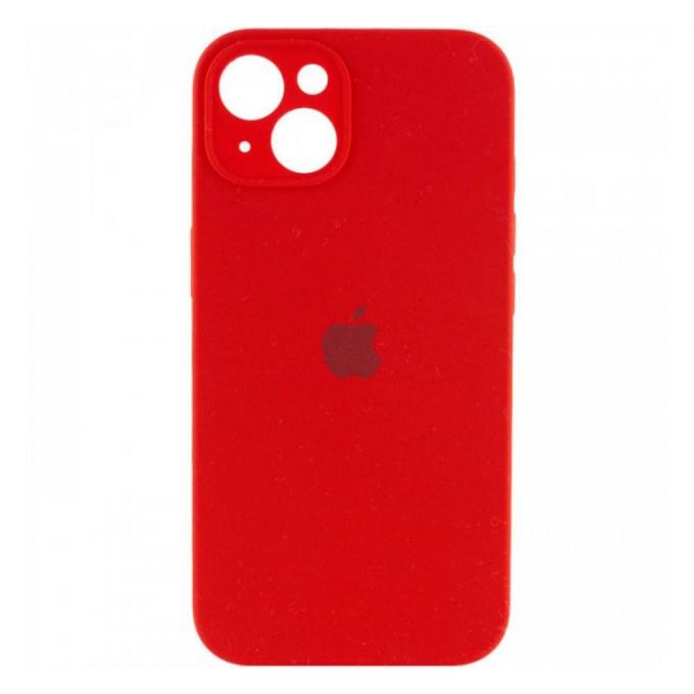 Husă din silicon cu protecție pentru cameră pentru iPhone 14 Roșie