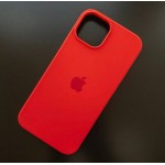 Husă spate cu logo pentru iPhone 15 Plus Roșie