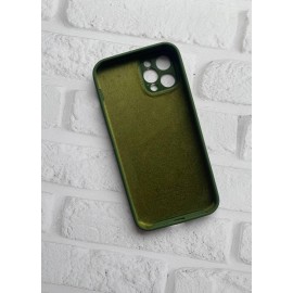 Husă spate cu logo pentru iPhone 15 Pro Max Verde-închis