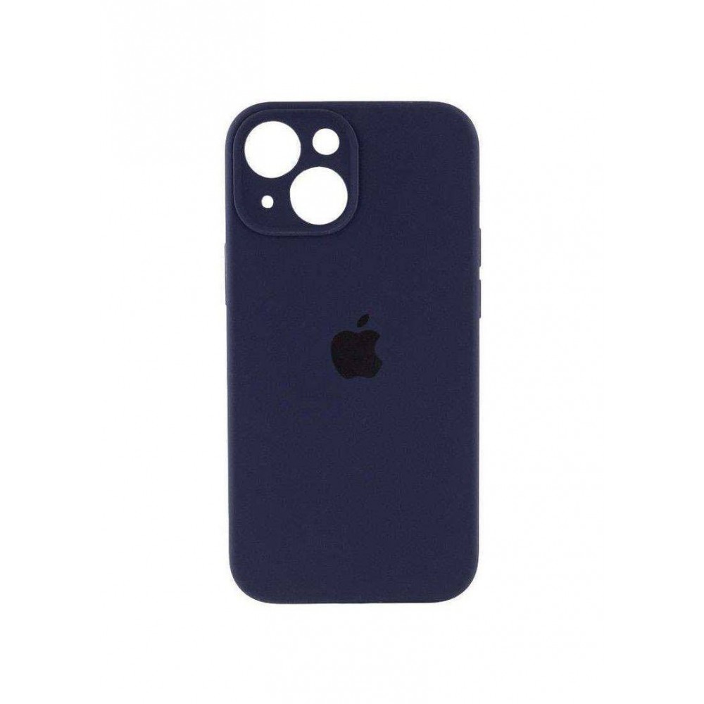 Husă din silicon cu protecție pentru cameră pentru iPhone 15 Albastru-închis