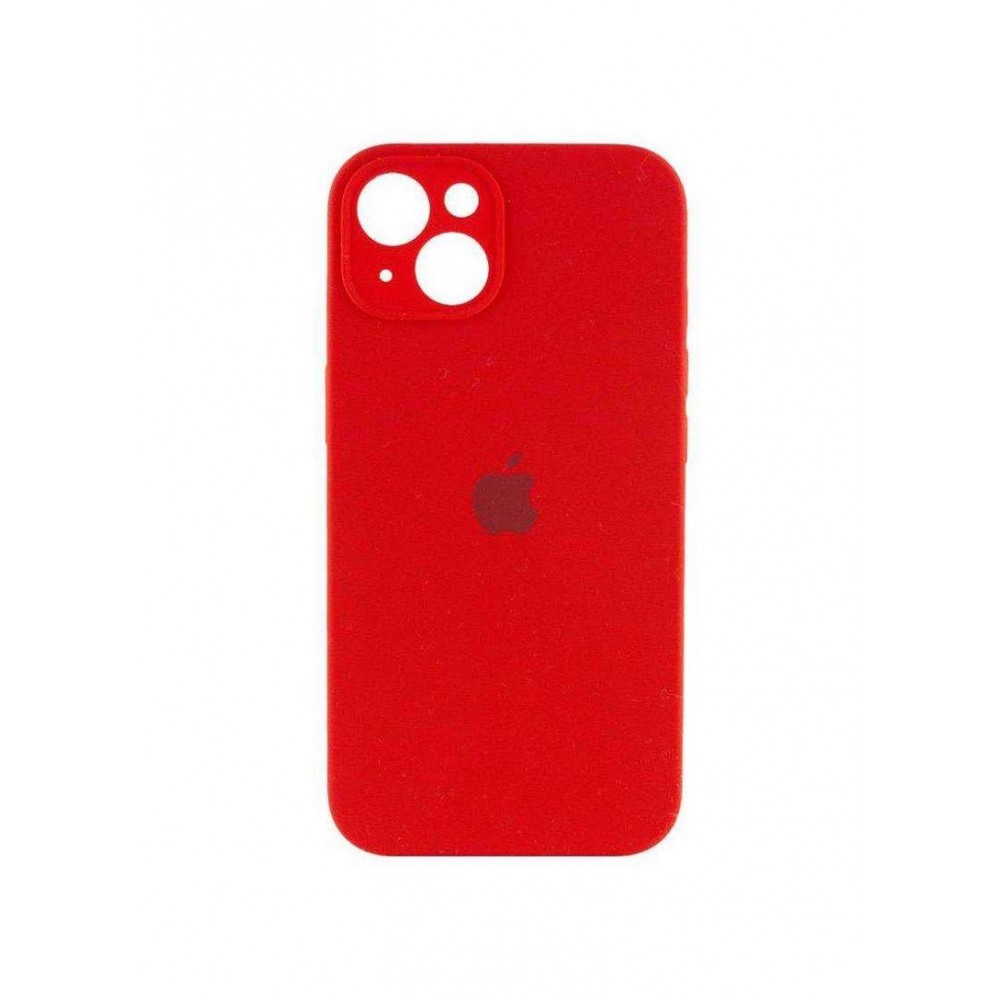 Husă din silicon cu protecție pentru cameră pentru iPhone 15 Roșie