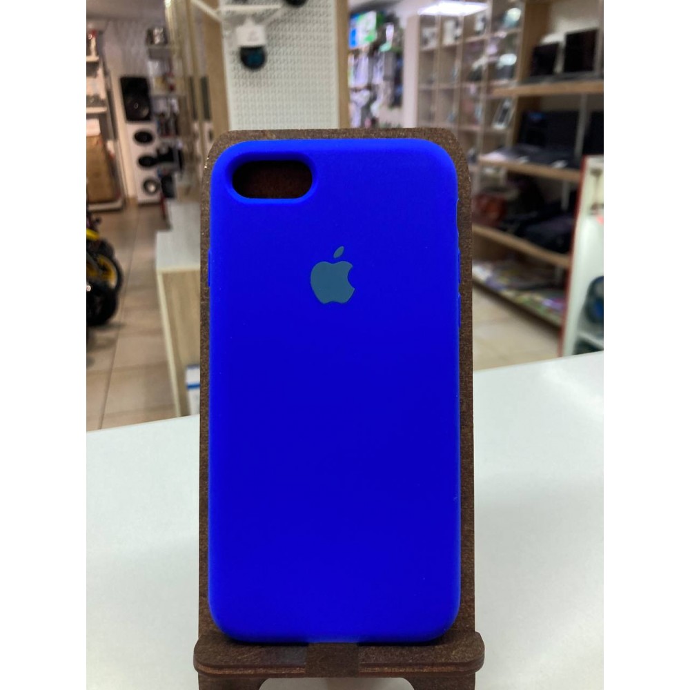 Husă de protecție cu logo pentru iPhone 8 Albastră