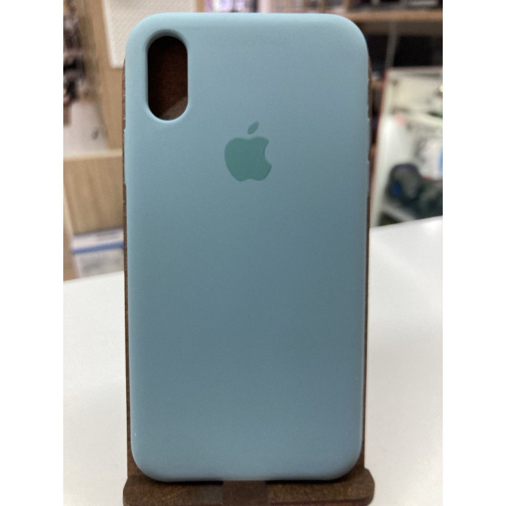 Husă iPhone XS cu logo Verde-albastrui