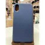 Carcasă iPhone XS Albastru fără logo din silicon