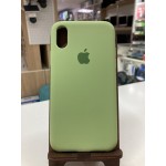 Husă iPhone XS cu logo Verde-deschis