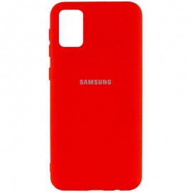 Husa spate cu logo pentru Samsung Galaxy A71 Roșie