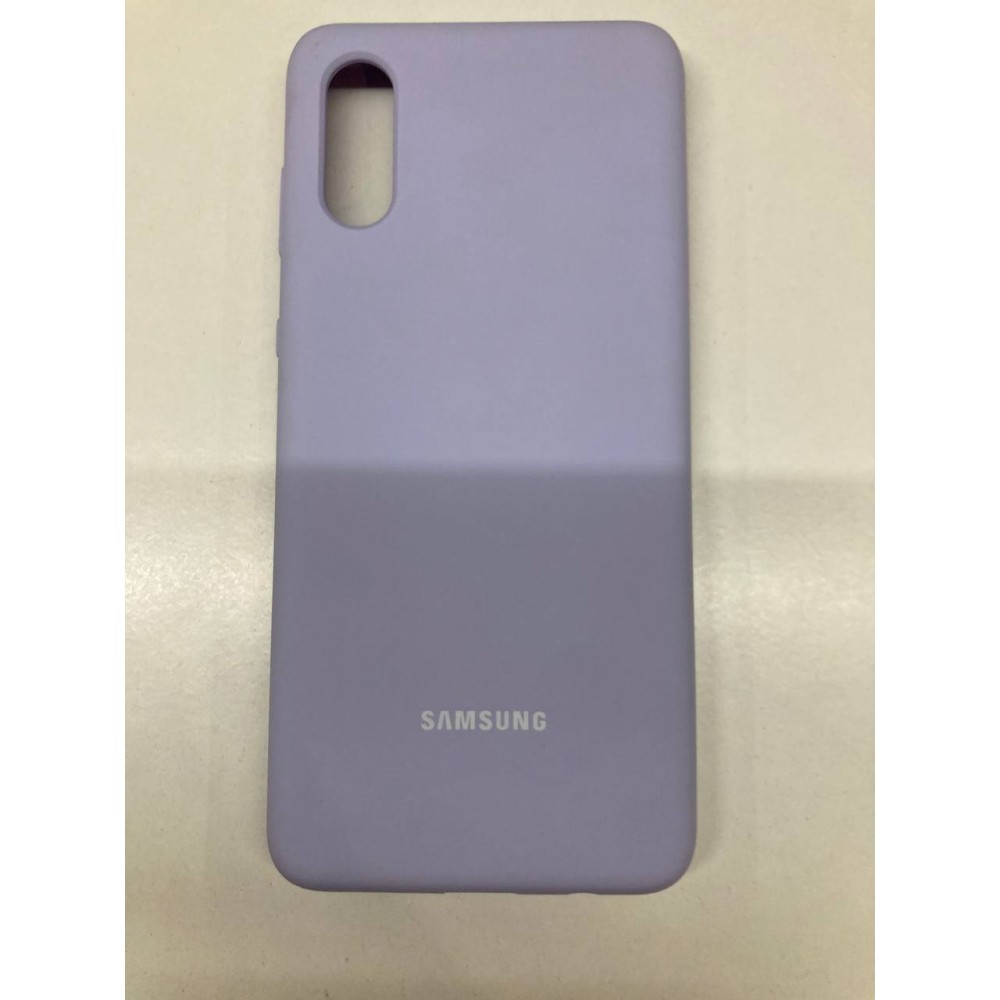 Husă spate cu logo pentru Samsung Galaxy A02 Lavanda