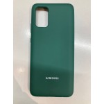 Husa spate cu logo pentru Samsung Galaxy A02s Verde